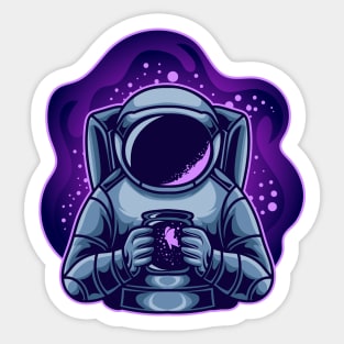 Astronaut Holding Butterfly Sticker